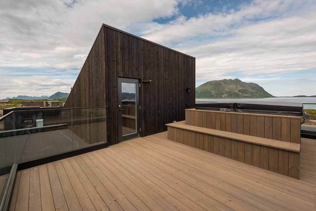 Hoda Cabin - Luxury Lodge With Jacuzzi And Sauna Lyngværet Eksteriør billede